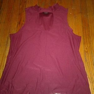 Burgundy dress